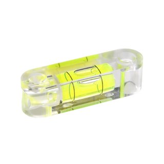 Square Section Screw On Acrylic Spirit Level Vial 36 55x15x15mm, Green-Yellow Filling
