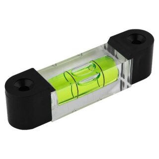 Square Section Screw On Acrylic Spirit Level Vial 53 66x15x17,5mm, Green-Yellow Filling